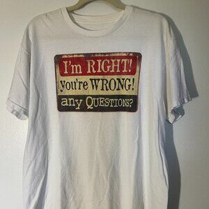 L White Men's Short Sleeve T-shirt Funny Quote